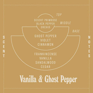 *SALE* Vanilla & Ghost Pepper – 7.2 oz Standard Candle