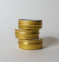 Monsoon Scented Modern Gold Travel-Friendly Candle Tins